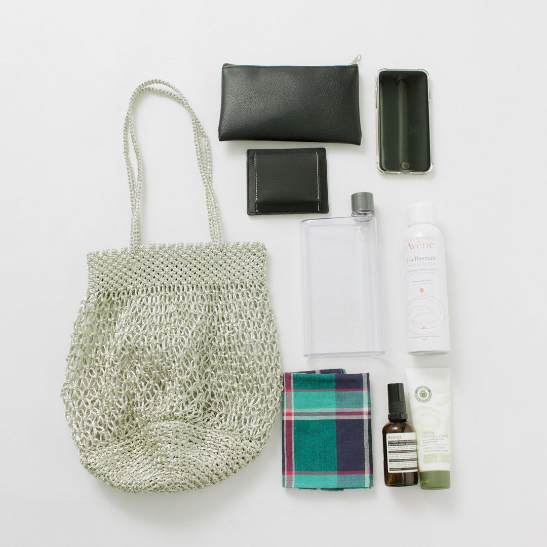 BAGMATI（バグマティ） メッシュ コード編みバッグ METALIC LUREX