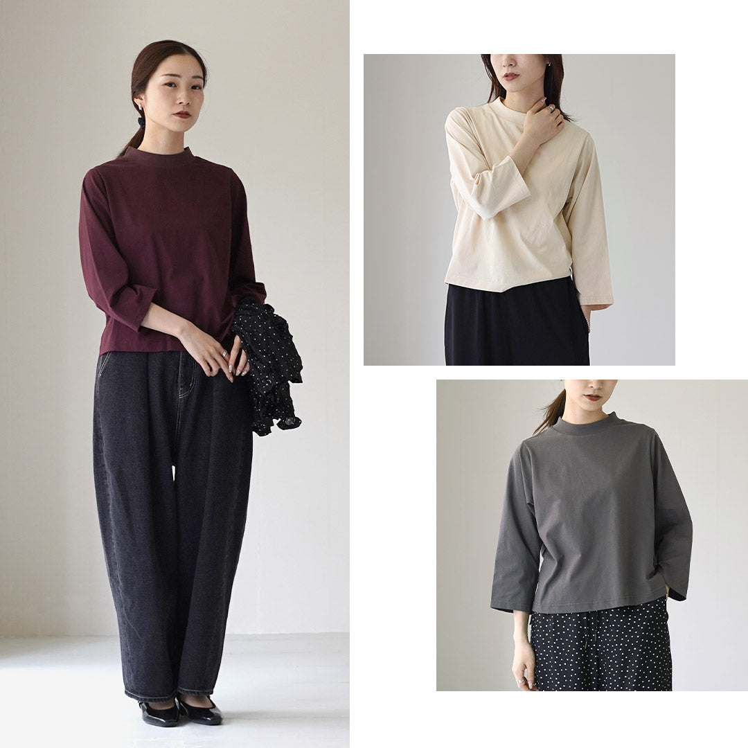 KELEN（ケレン） 7分丈スリーブトップス HARP7 / Tシャツ 七分袖 無地