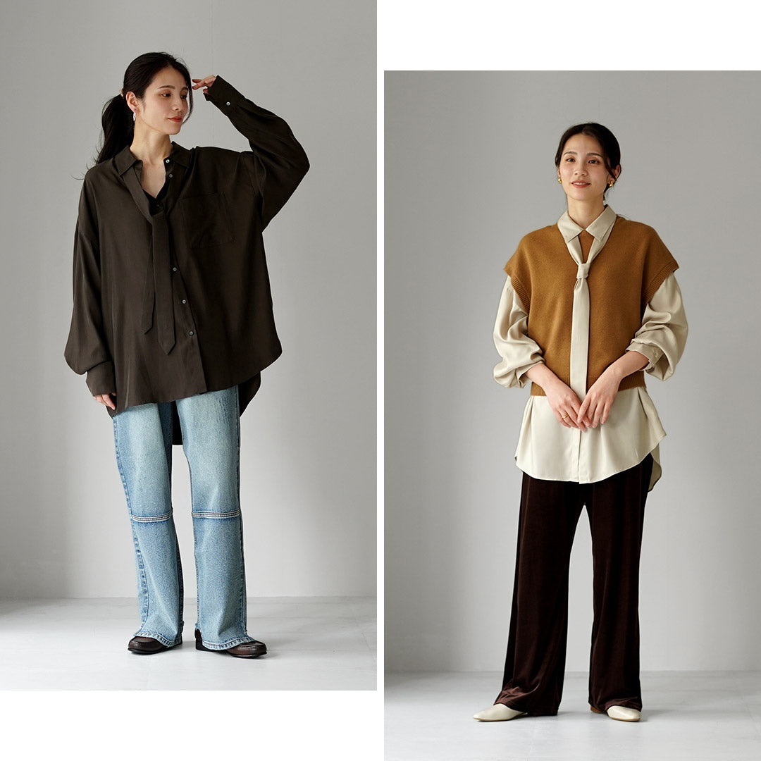 ETRE TOKYO（エトレトウキョウ） キュプラネクタイオーバーサイズ