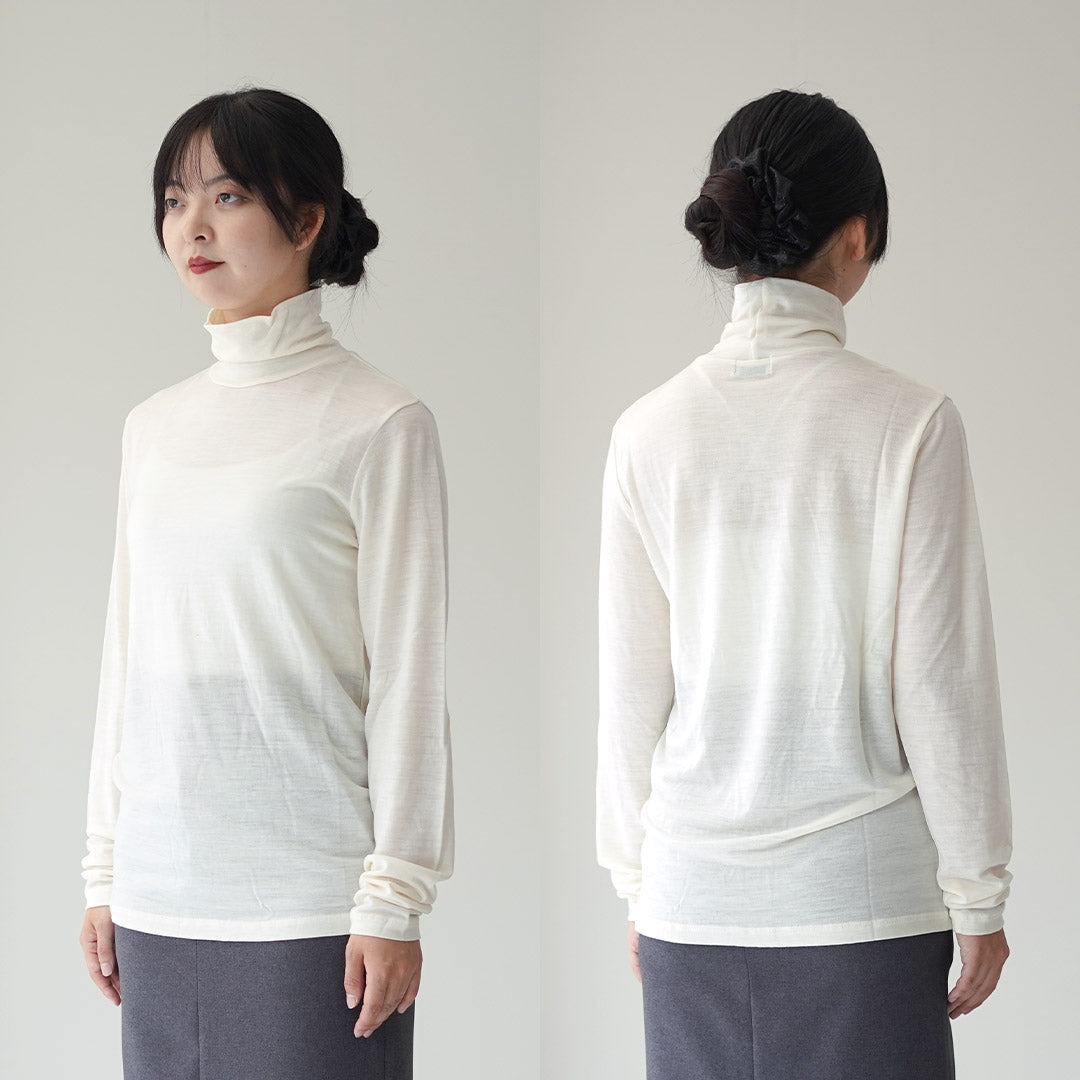 LIFiLL（リフィル） ウーリッシュ ハイネック ロングスリーブ Tシャツ