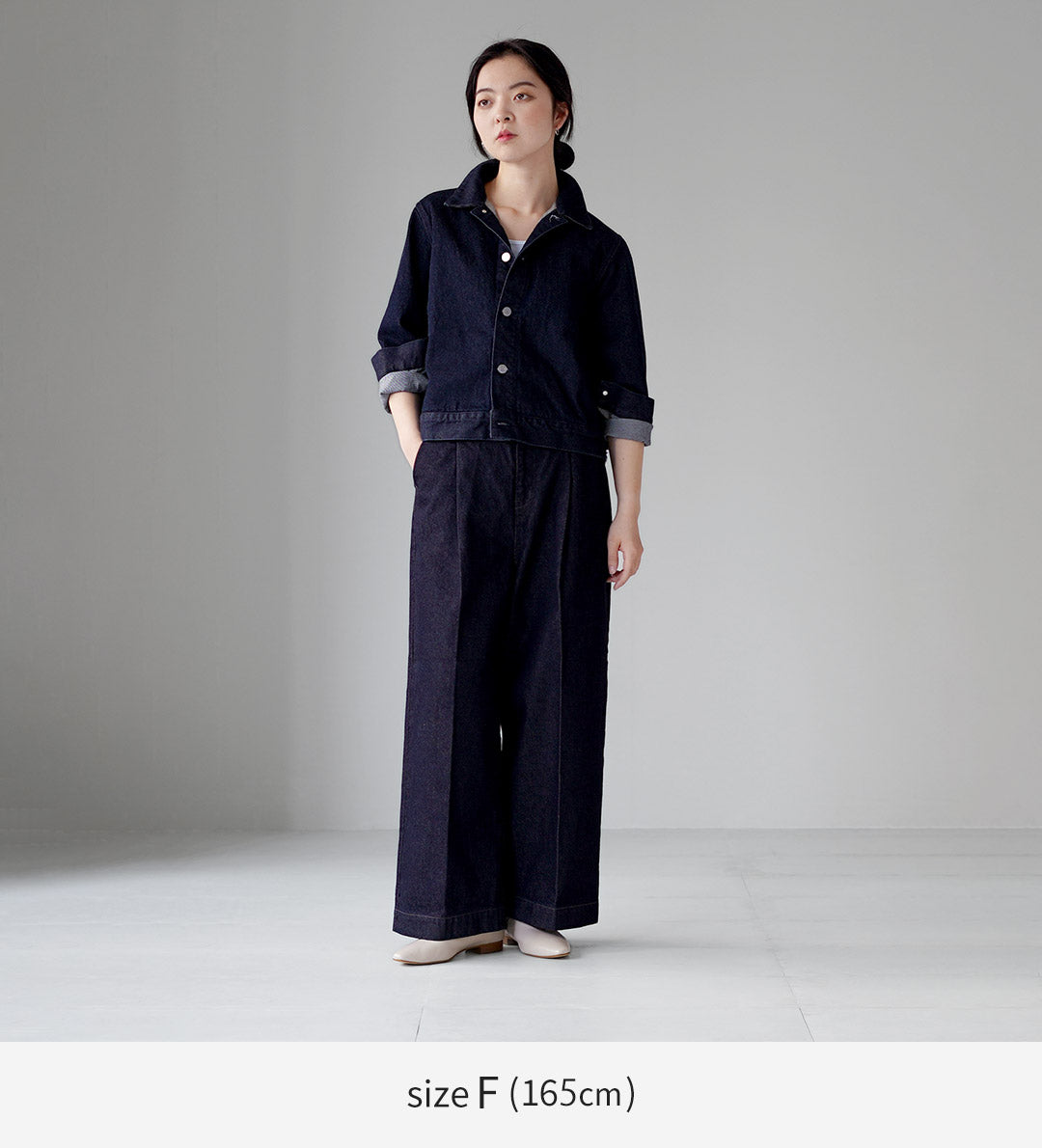 mizuiro ind（ミズイロインド） コンパクト デニム ジャケット