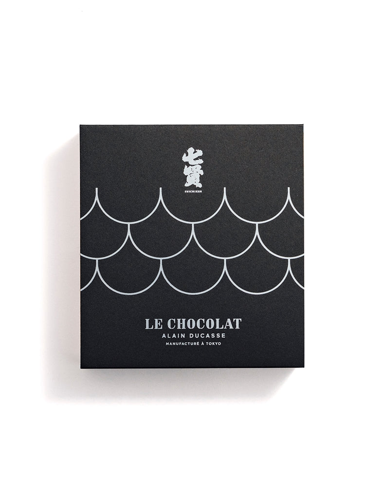 Single-origin ganache & Alain Ducasse Sustainable Spirits by