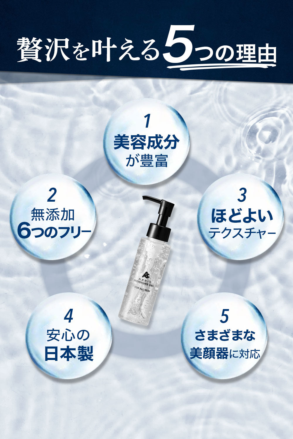 AXRIS メンズ美顔器ジェル -AXRIS（アクリス）公式ストア