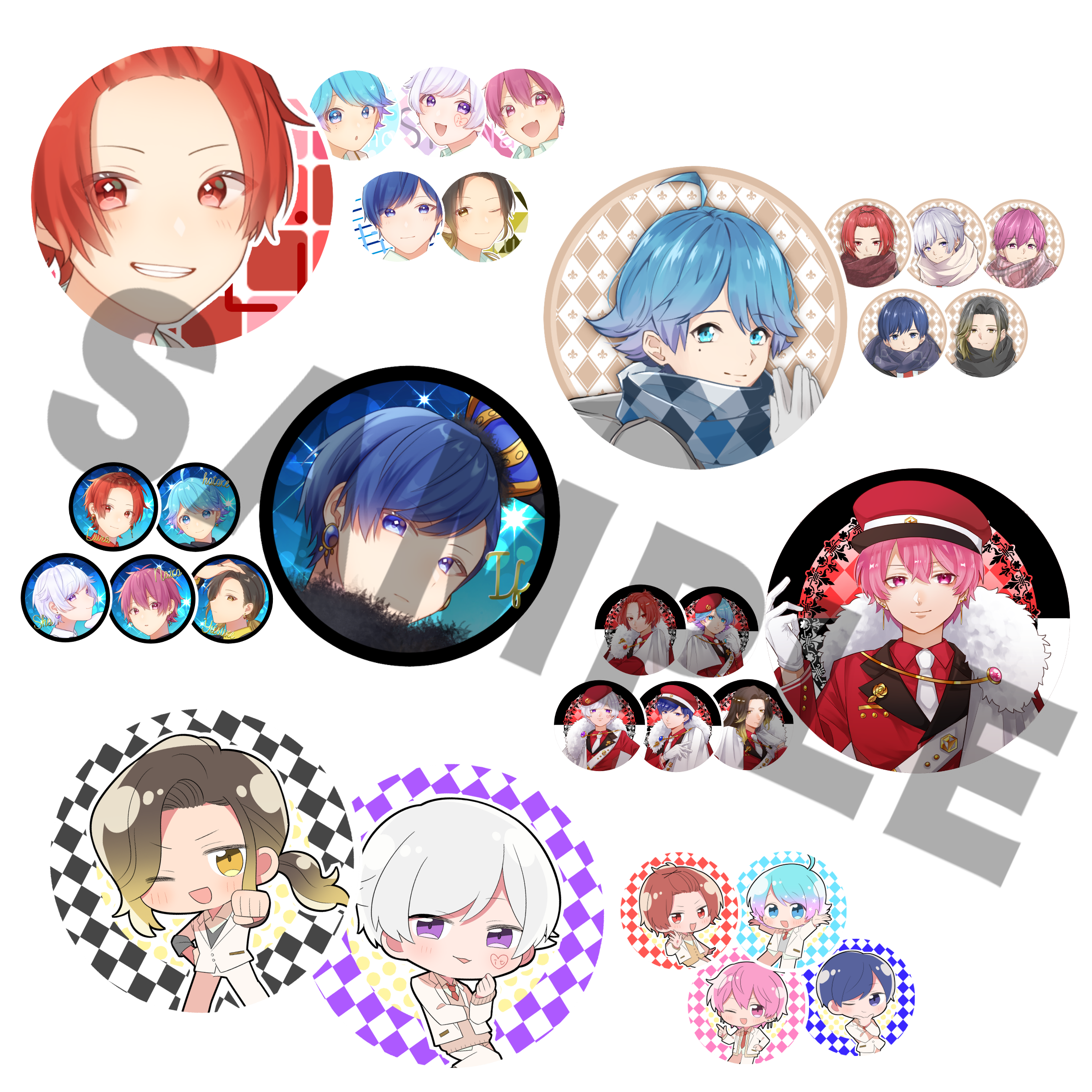 いれいす ランダム缶バッジ 赤組 - いれいすとあ【公式グッズショップ】