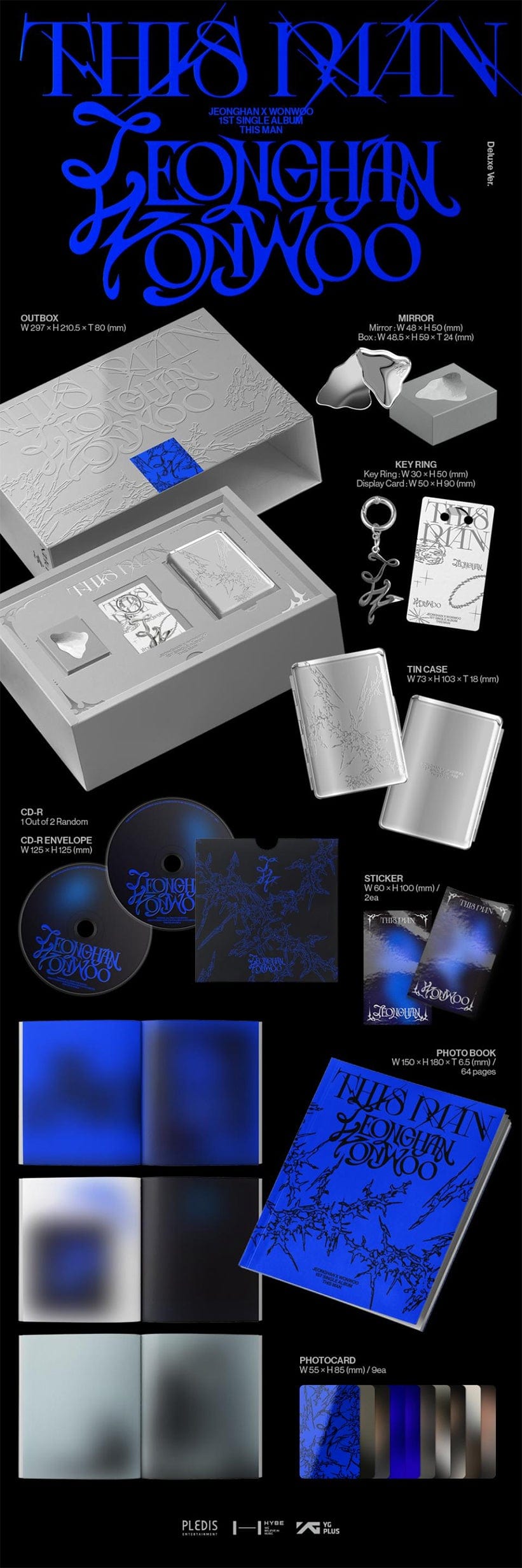JEONGHAN X WONWOO - 1st シングルアルバム [THIS MAN] デラックス Ver.