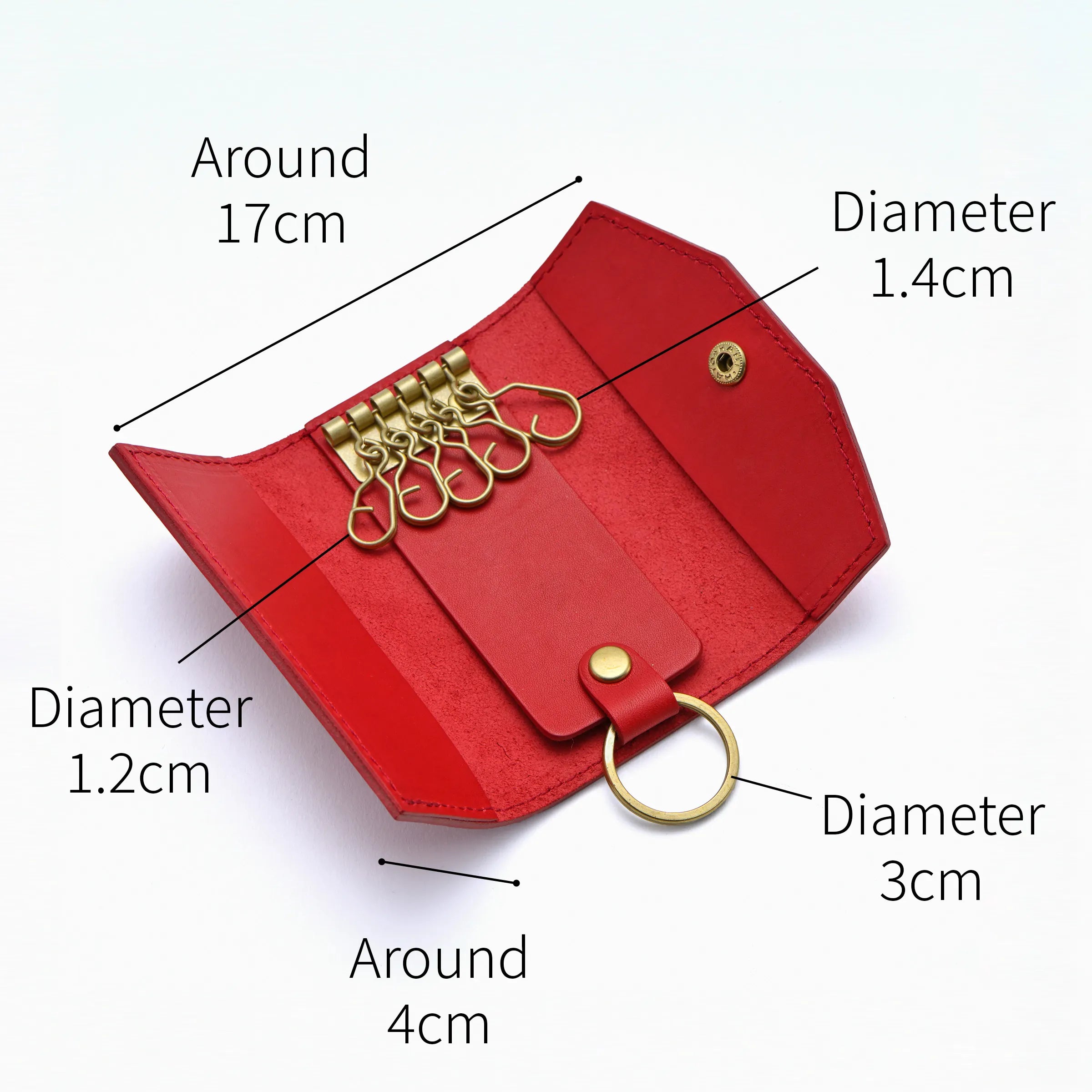 定番カラー】キーケース 革 5連 三つ折り メンズ レディース【keyt