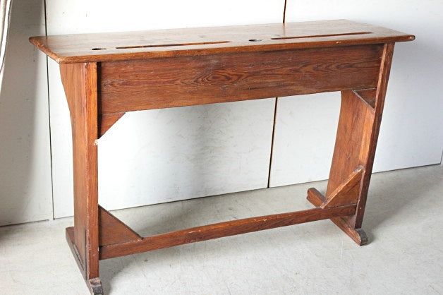 1900年代オーク材のスクールデスク（机） フランスアンティーク家具