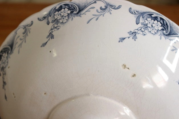 存在感たっぷりなリュネビル窯コンポティエ フランスアンティーク食器