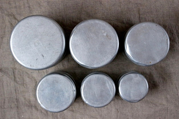 シンプルな美しさ！アルミキャニスター6点セット フランス