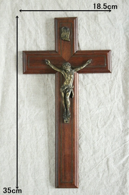 キリスト像の十字架（35x18.5cm） フランスアンティーク – チェルシー
