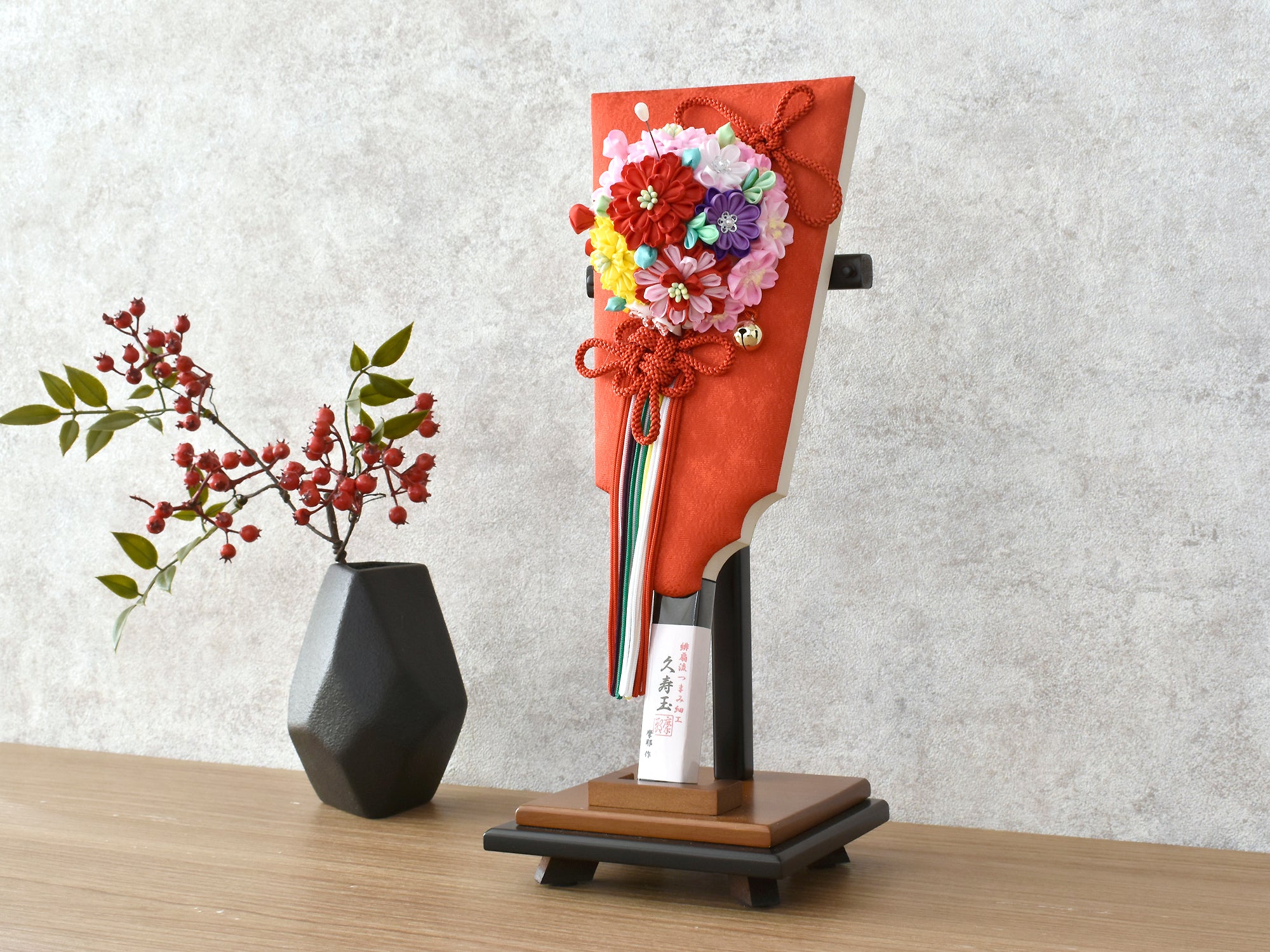 羽子板 / 摩耶 / 久寿玉10号A (つまみ細工) – 人形の鯉徳 オンライン