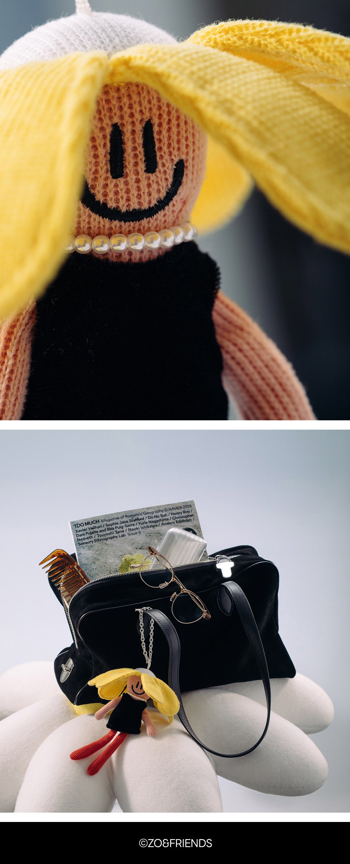 Limited Pre-order] ZO&FRIENDS A&NE KNIT PLUSH KEYRING – LINE