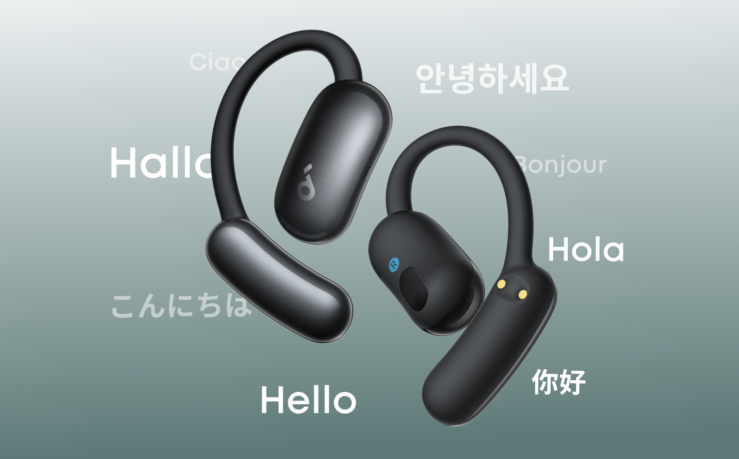 soundcore AeroFit 2 AI Translation Earbuds— Real-Time AI Chat