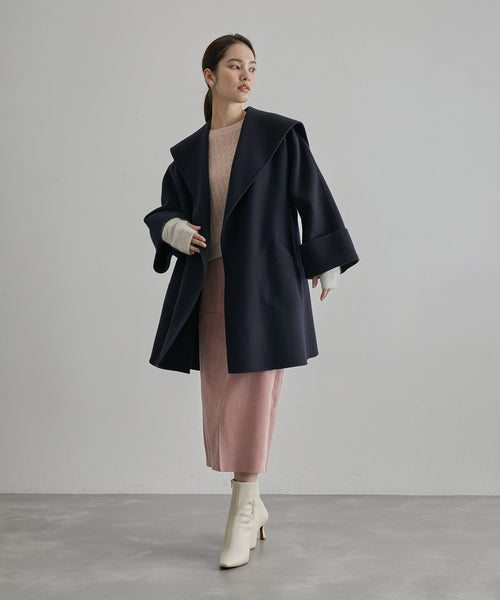 ROPÉ(ロペ) / 【SUPER140's】【雑誌掲載】メルトンショールカラー