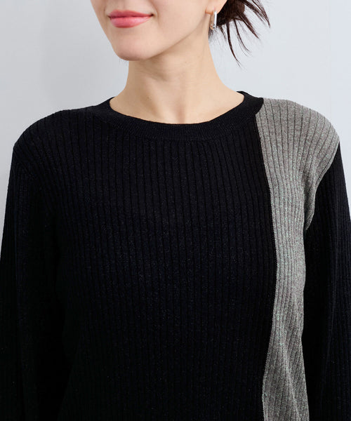 LE CERCLE par ropé(ル セルクル パー ロペ) / アシメバイカラーニット