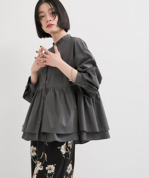 LE CERCLE par ropé(ル セルクル パー ロペ) / ペプラムギャザー