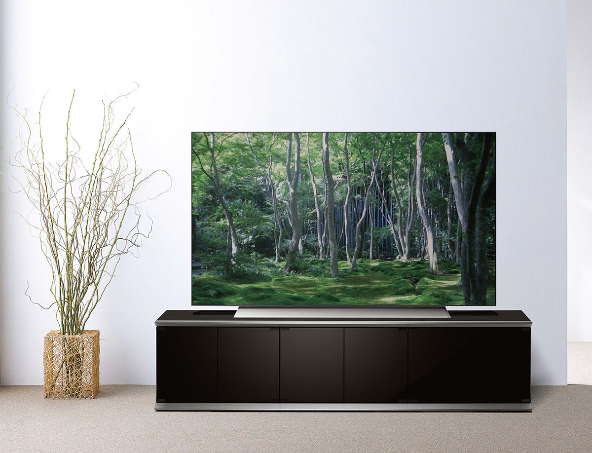 SP-DLX1600 プレミアム キャスター付きテレビ台 ブラック 幅160