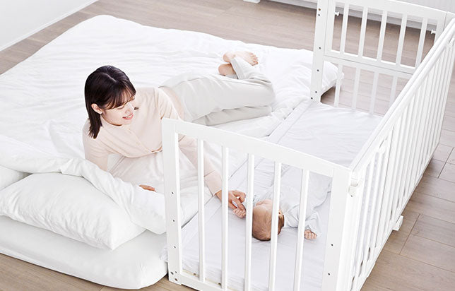 布団派ママの寝室づくり | 赤ちゃんと過ごす寝室づくり – ベビーベッド