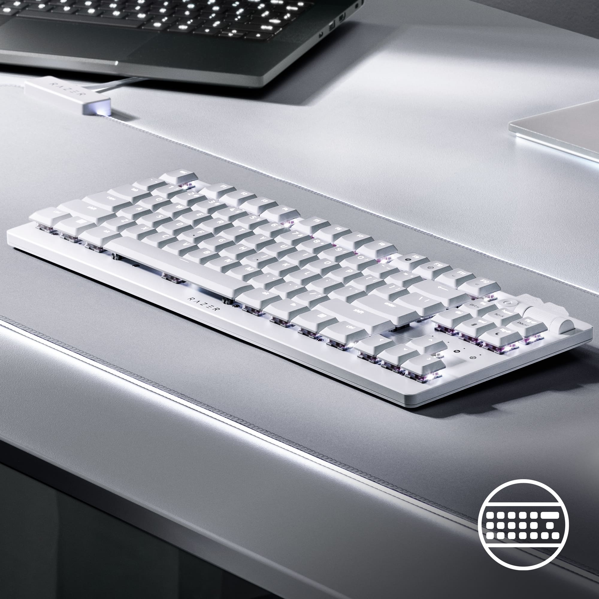 Razer DeathStalker V2 Pro Tenkeyless White Edition Linear Optical