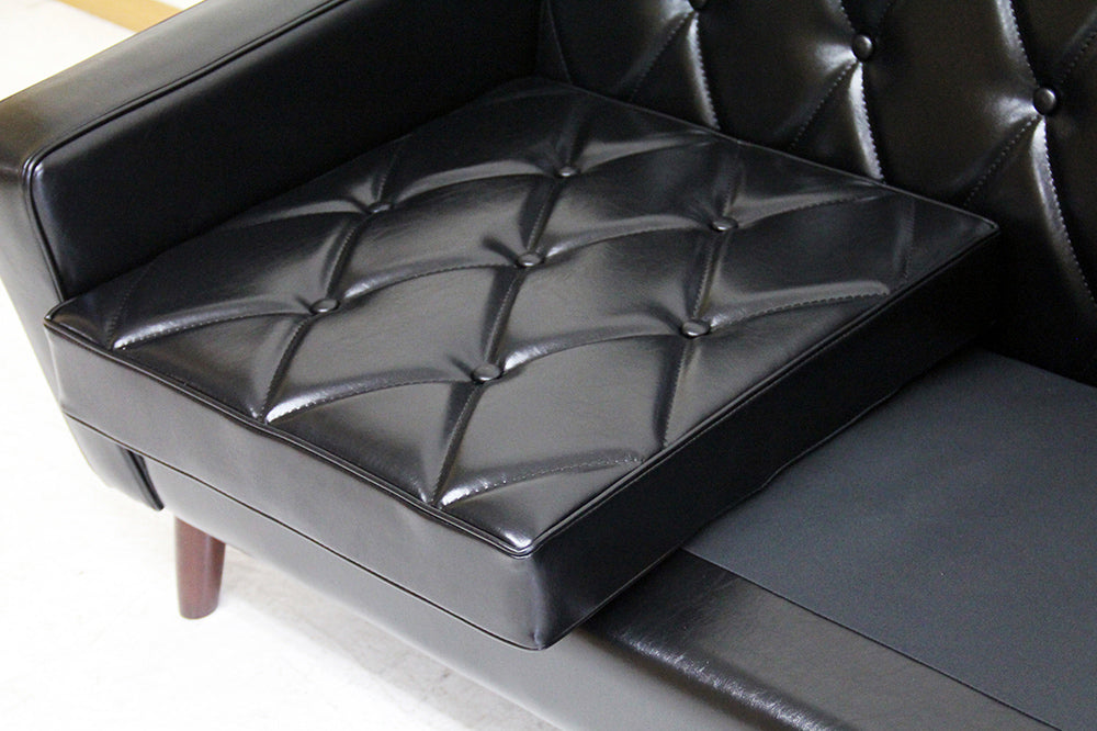 カリモク60 ロビーチェア1シータースタンダードブラック（ダーク