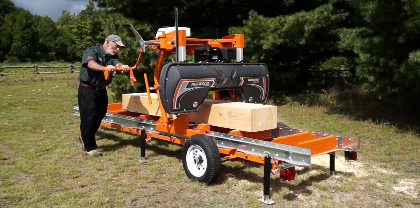 LumberMan MN27 Portable Sawmill | Wood Bandsaw Mill - Norwood
