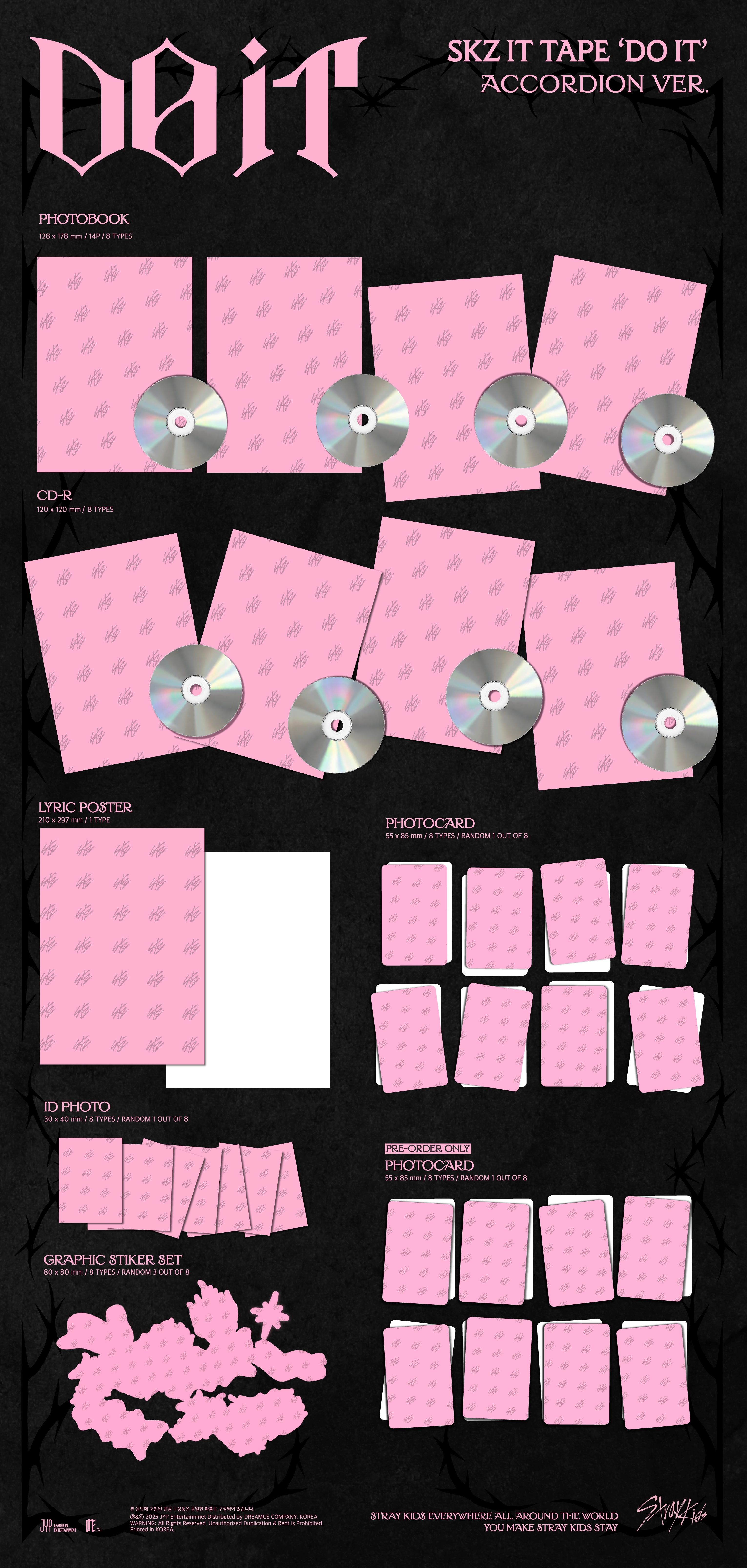 NEMOZ限定特典] Stray Kids SKZ IT TAPE 'DO IT' (ACCORDION VER.) (8