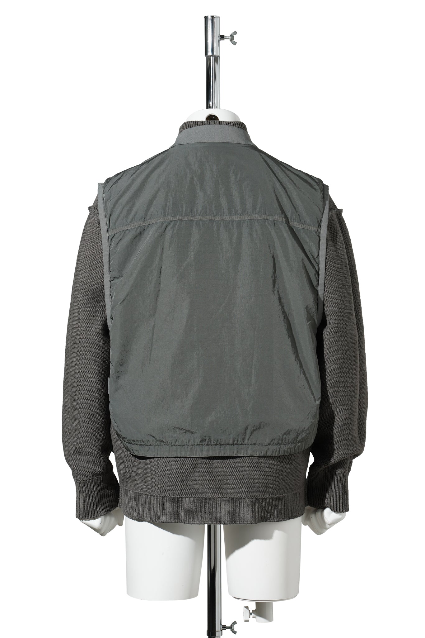 CTTN MIXED ZIPPED CARDIGAN / 921:GUNMETAL | GR8