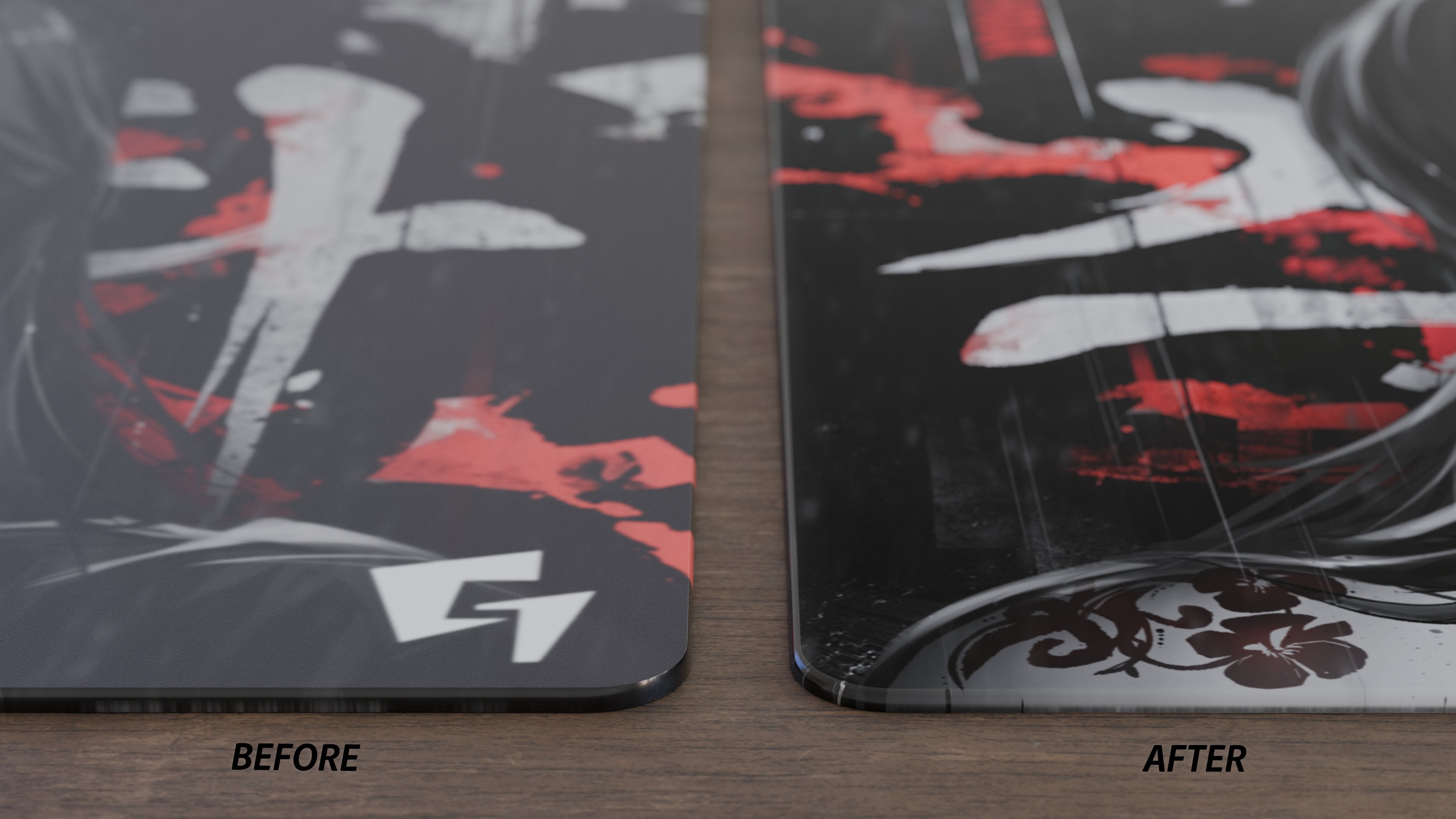 GLSSWRKS Kazemi Glass Mousepad | Balanced Glass Mouse pad