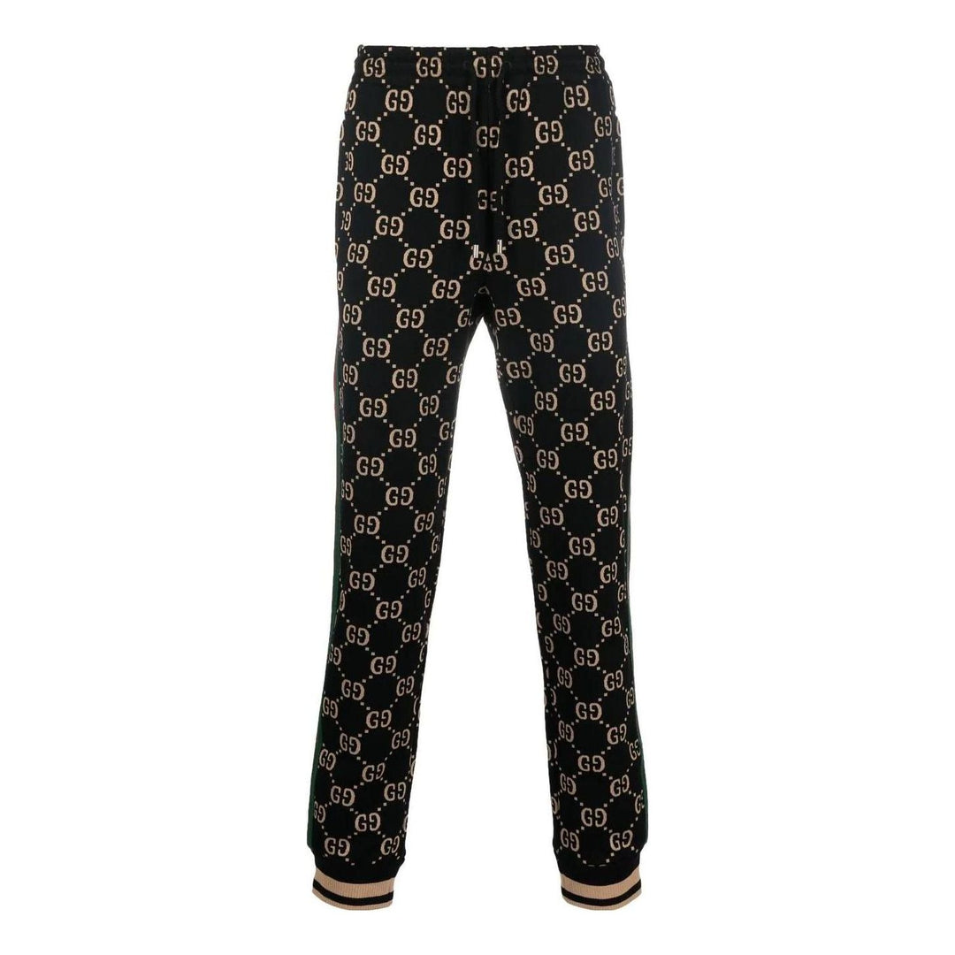 Gucci GG Jersey Cotton Jogging Pant 'Black Camel' 695976-XJEEI-1030