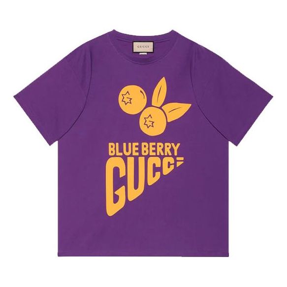 Gucci Cherry T-Shirt 'Purple Yellow' 616036-XJDWE-5661