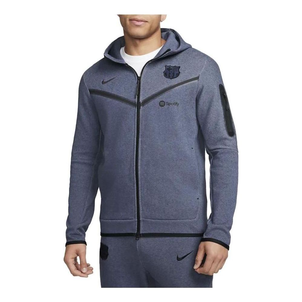 Nike F.C. Barcelona Tech Fleece Windrunner Jacket 'Grey Blue