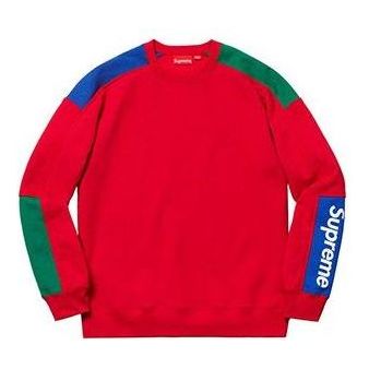 Supreme FW18 Paneled Hooded Sweatshirt Red Unisex SUP-FW18-772