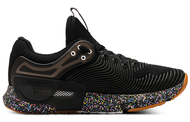WMNS) Under Armour Hovr Apex 2 Speckle Sports Shoes Black 3024558-001