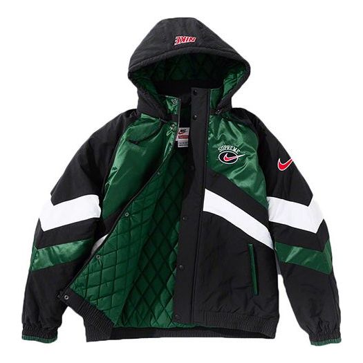 Supreme x Nike Hooded Sport Jacket 'Black Green White' SUP-SS19-10138