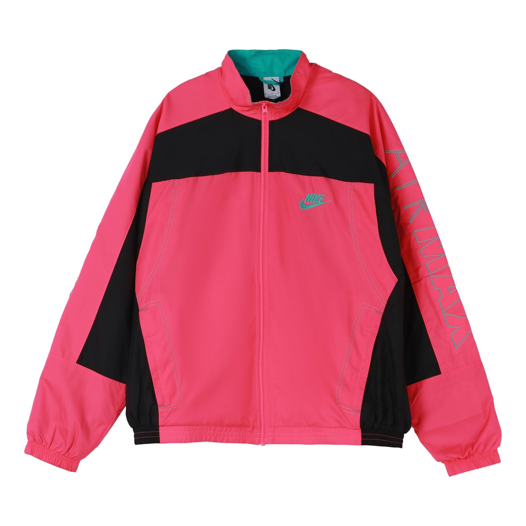 Nike x Atmos NRG Vintage Patchwork Track Jacket 'Black Hyper Jade