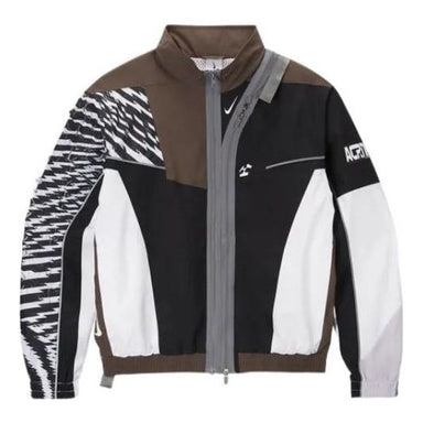 Men's Nike x ACRONYM Crossover Mesh Sports Jacket Us Edition Brown