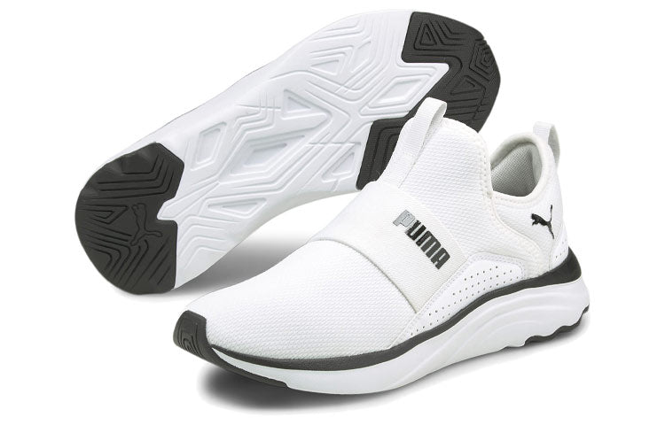 WMNS) PUMA Softride Sophia Slip-On 'White Black' 195161-04