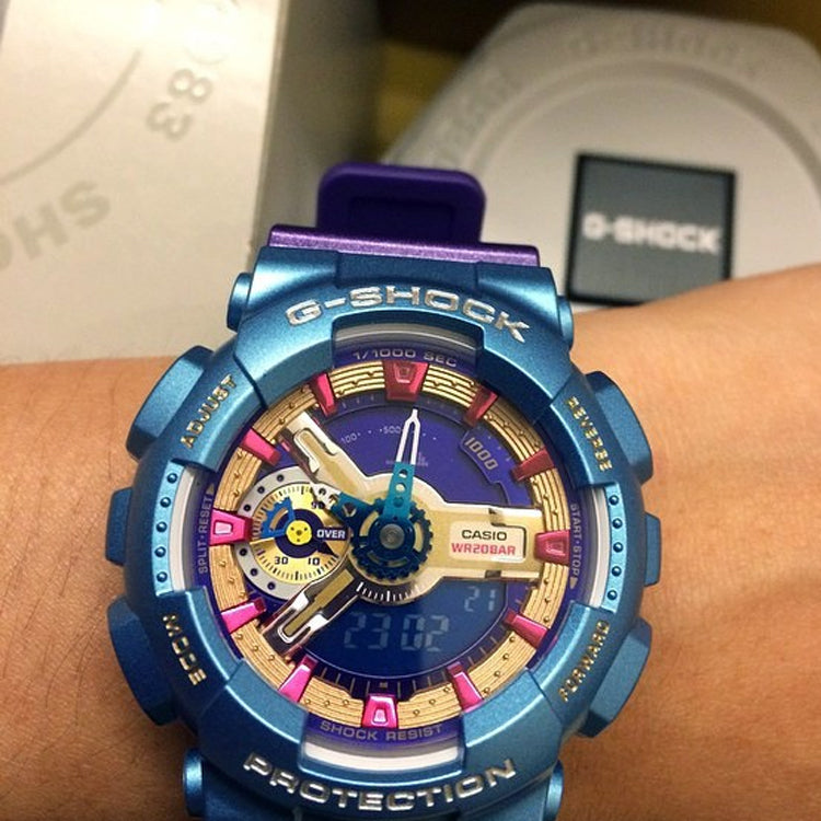 CASIO G-Shock Analog-Digital 'Blue Purple' GMA-S110HC-6A