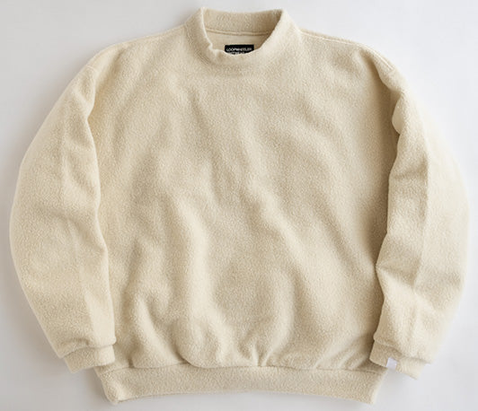 Wool TSURIAMI Pile Mock Sweatshirt – LOOPWHEELER