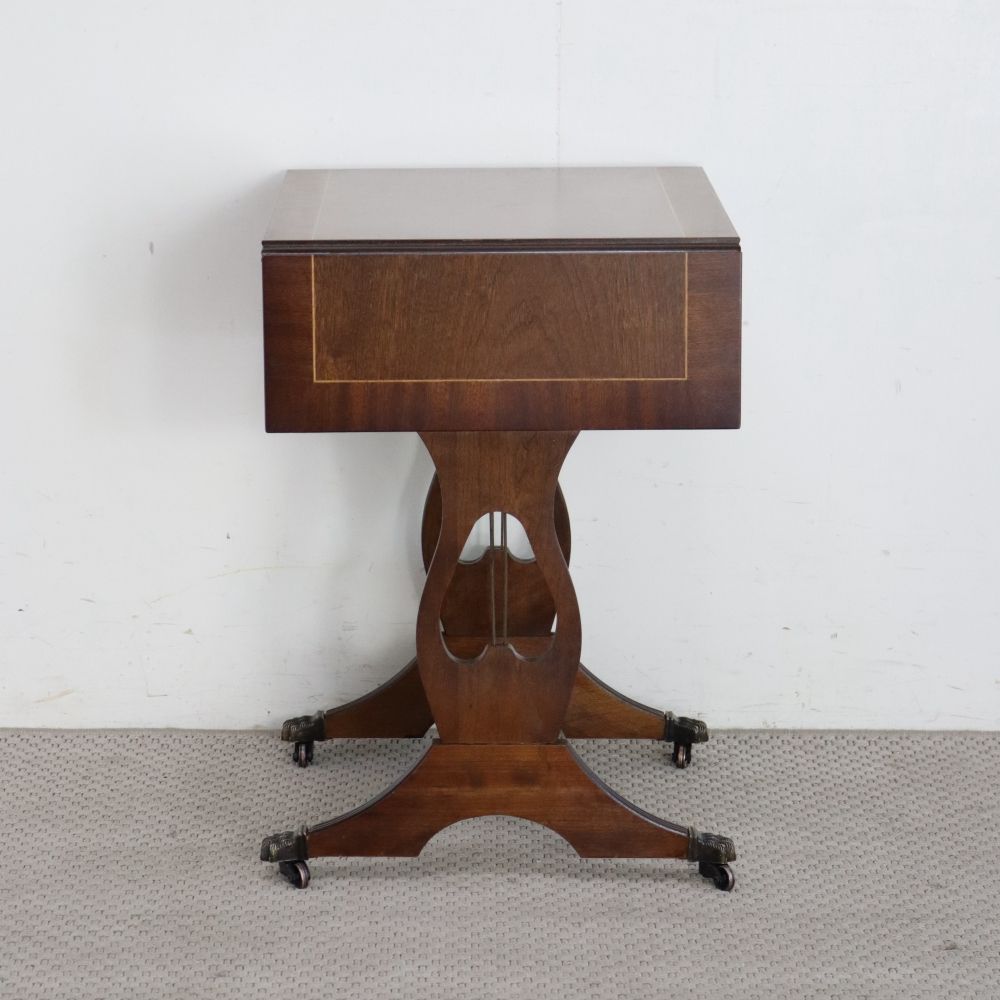 竪琴のモチーフ♪ ドロップリーフ・サイドテーブル VC107-129