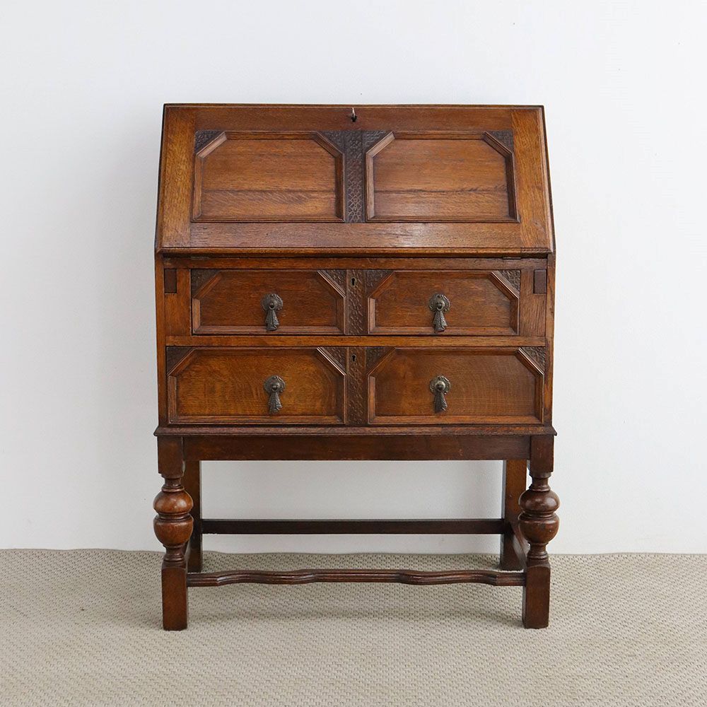 暖かな飴色のオーク♪ ライティングビューロー VC108-221