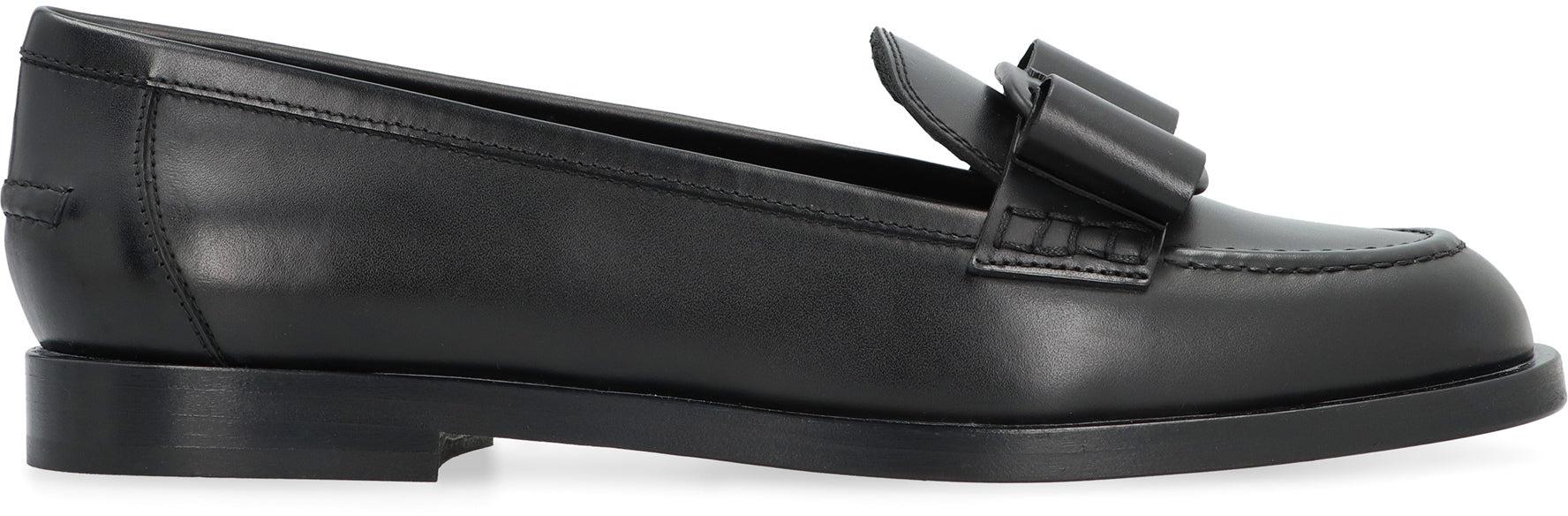 FERRAGAMO - Vivaldo leather loafers black - The Corner