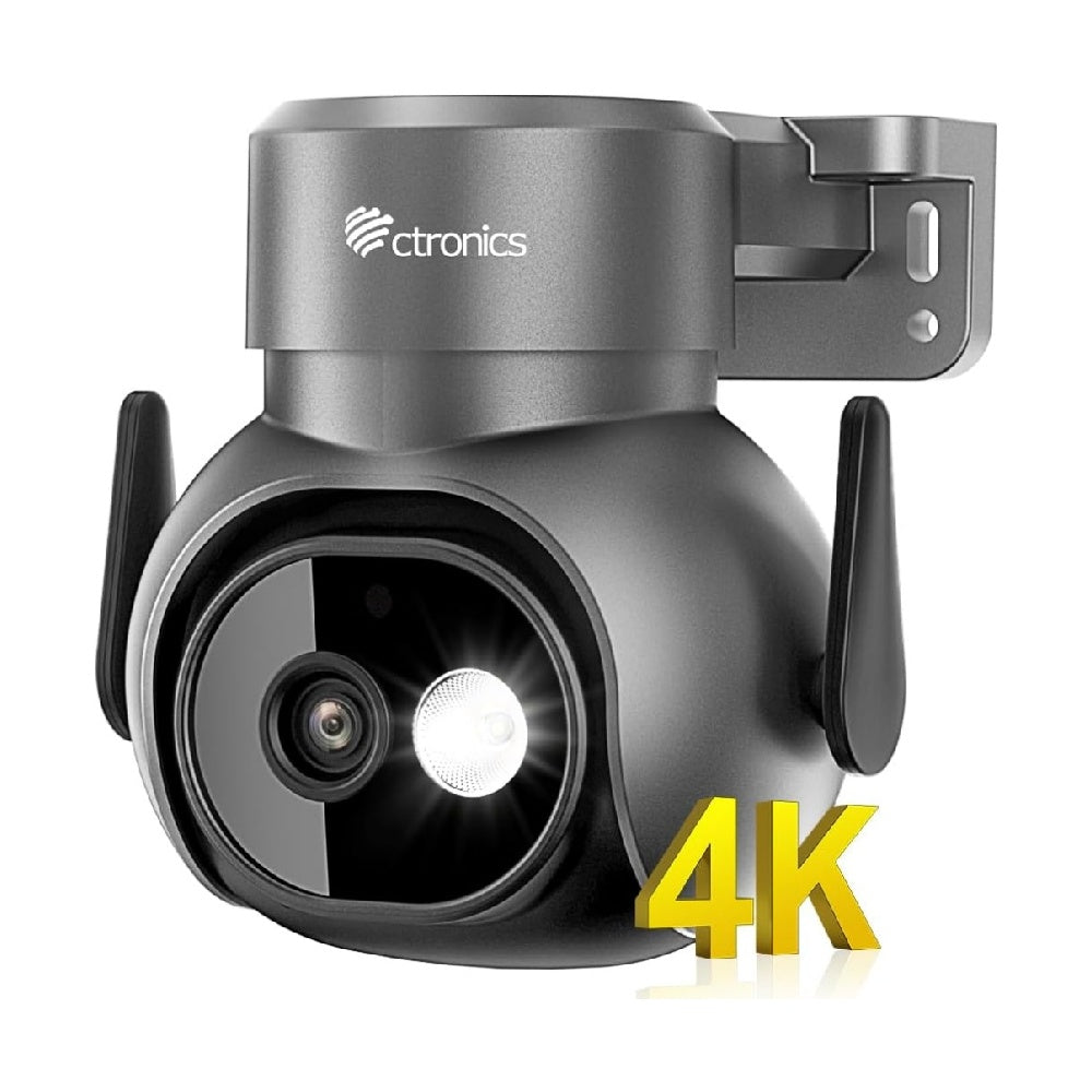180°超広角】 Ctronics 防犯カメラ 屋外 死角なし ダブルレンズAI検知