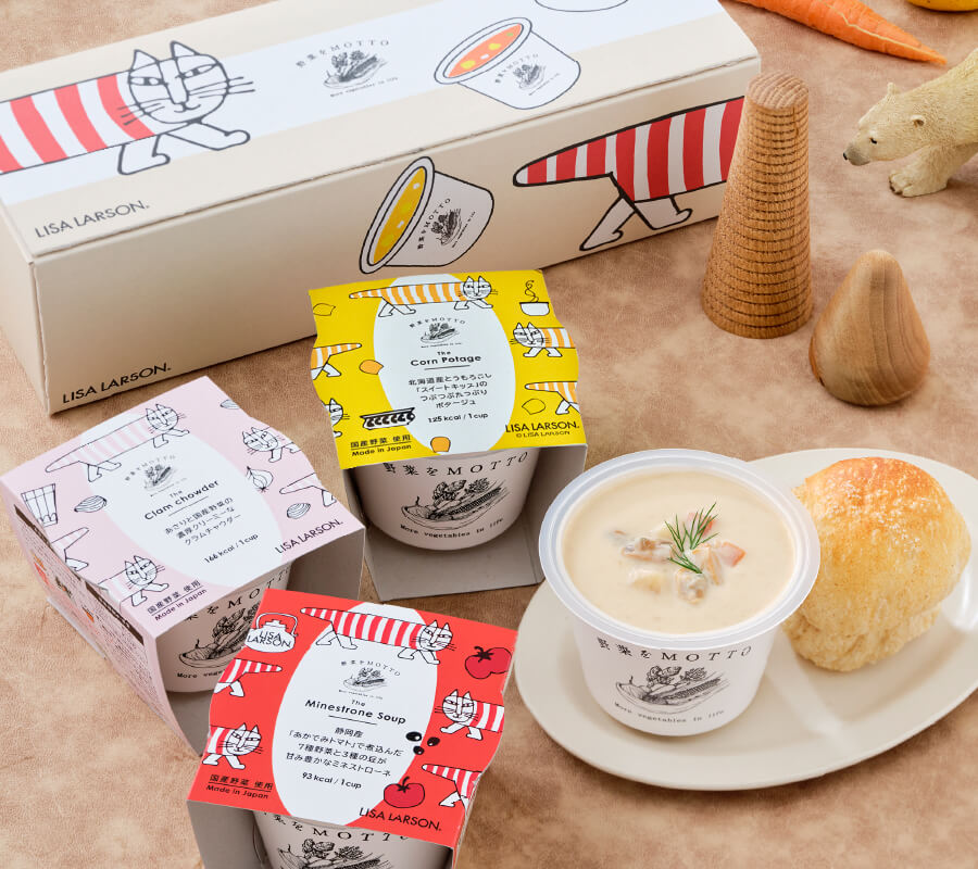 野菜をMOTTOからスウェーデンの陶芸家・デザイナー リサ・ラーソンの