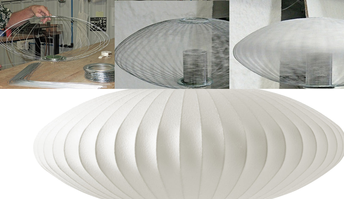 NELSON BUBBLE LAMP Saucer CrissCross Lamp ホワイト Φ635mm