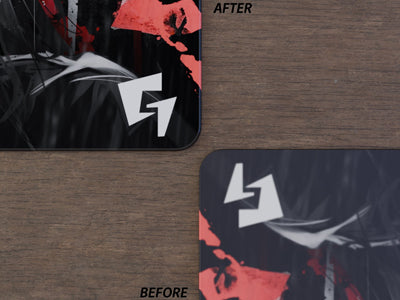 GLSSWRKS(グラスワークス) Hana プレミアムガラスマウスパッド