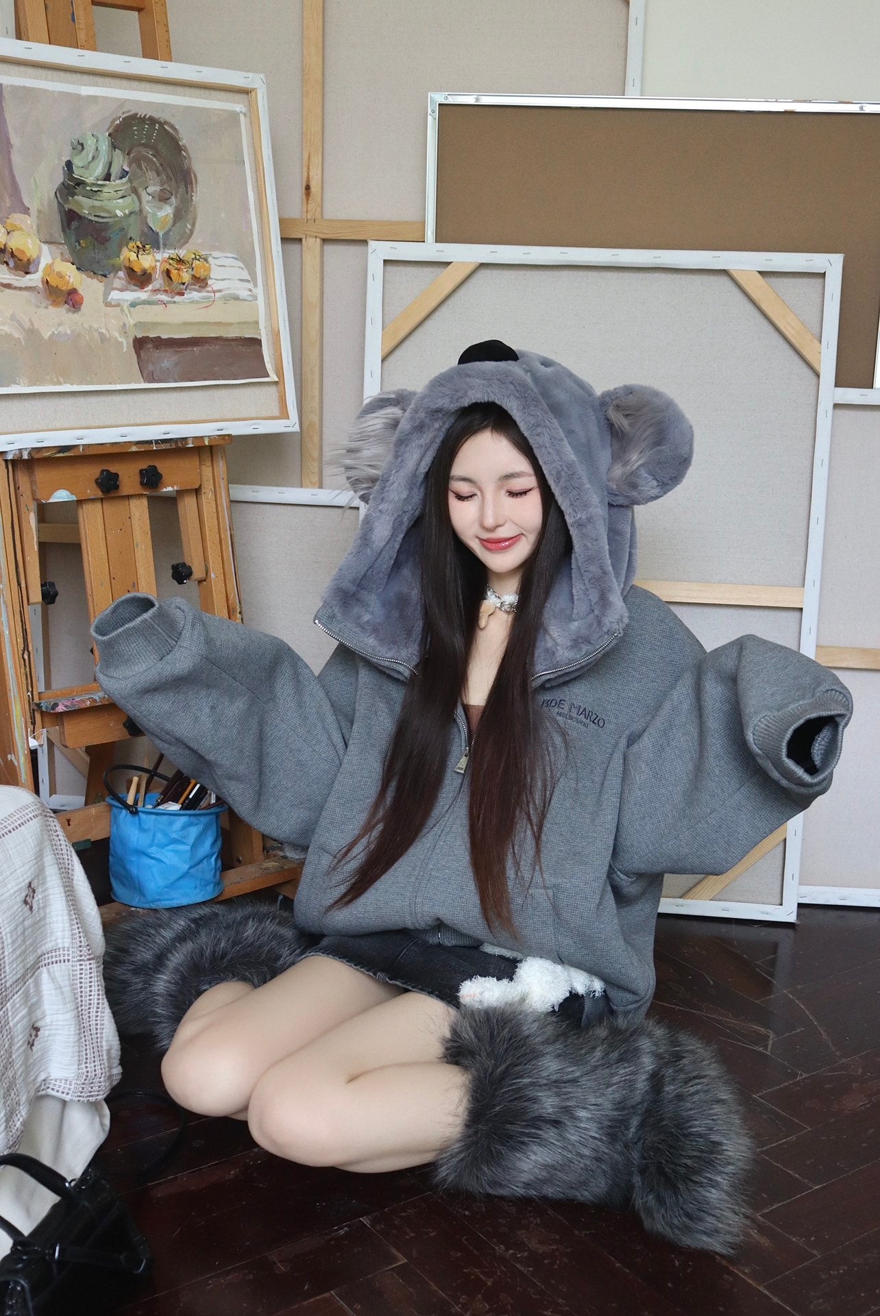 13DE MARZO Koala Zip Hoodie Melbourne Edition – CHUUI_Collection