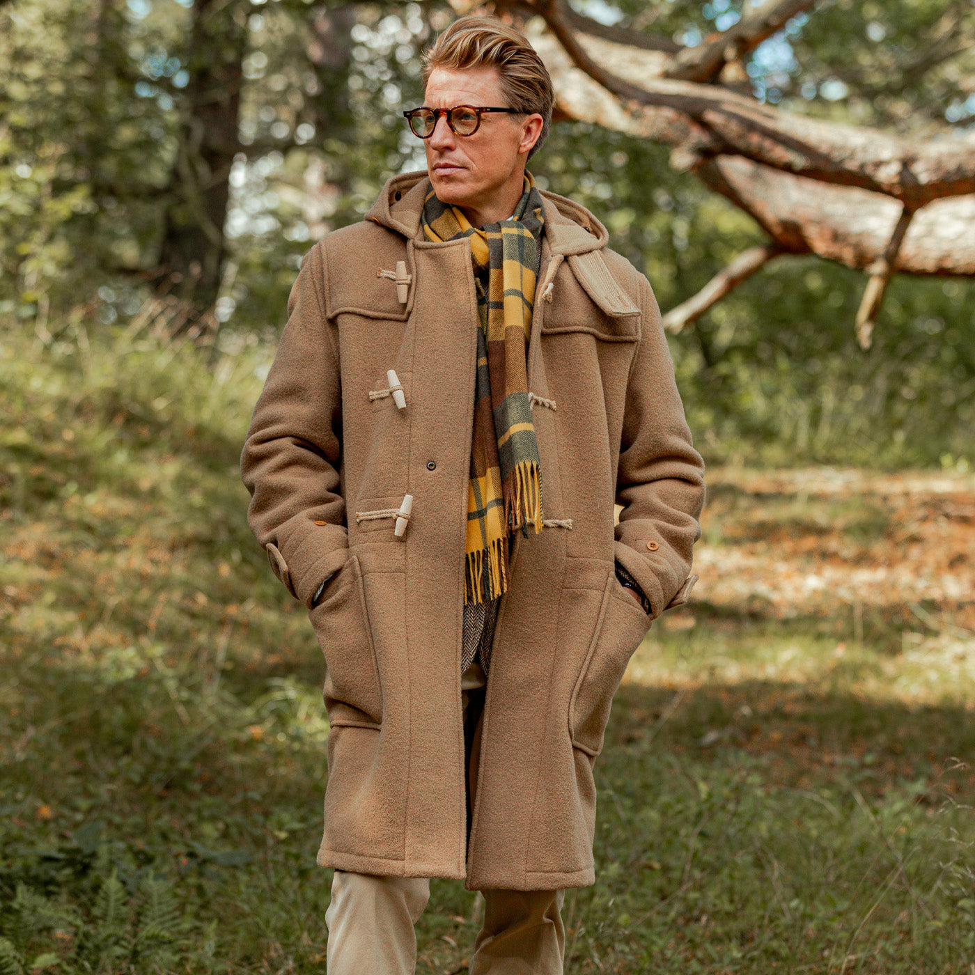 Gloverall | Camel Wool Monty Duffel Coat | Fine Menswear since 1906