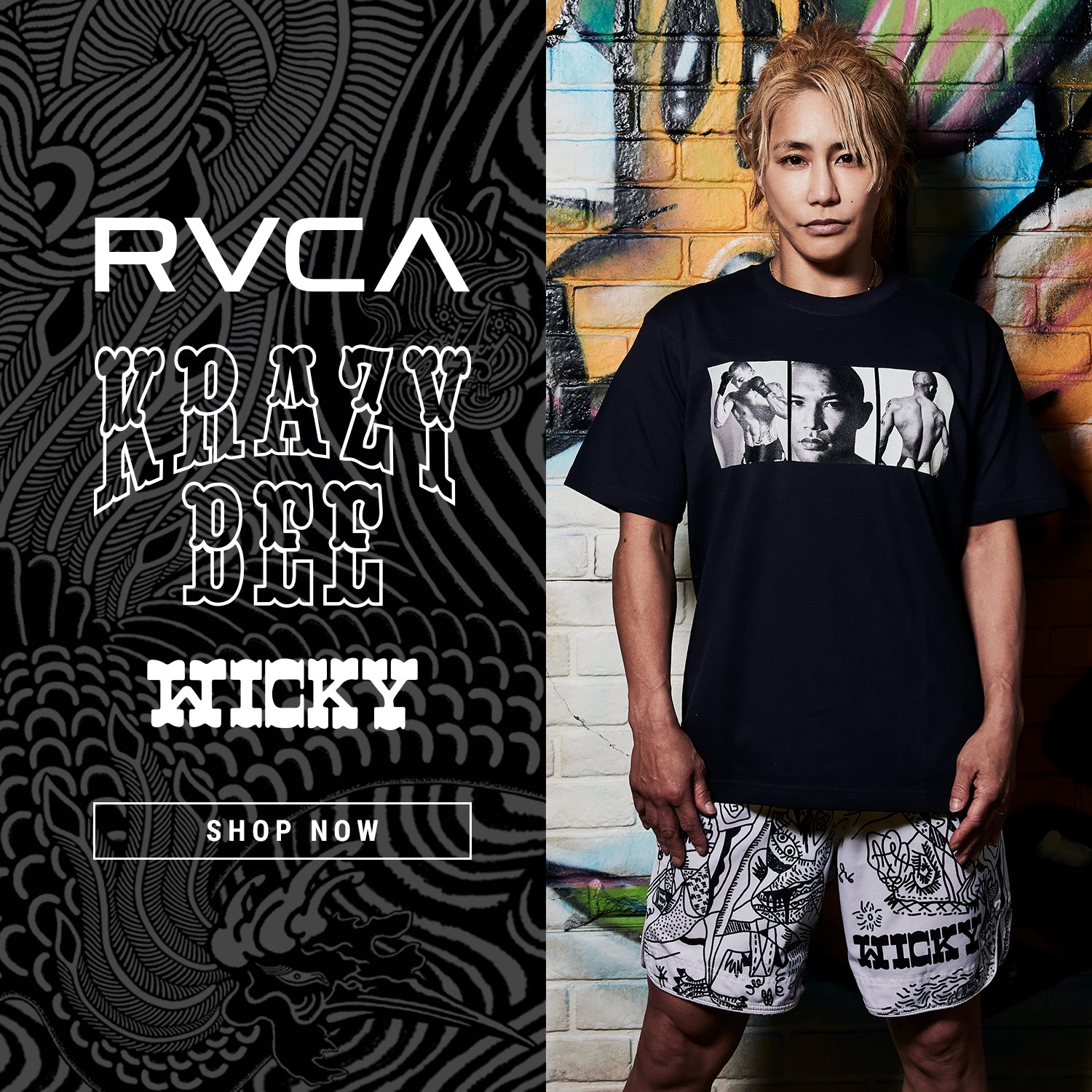 RVCA x KRAZY BEE x WICKY - RVCA