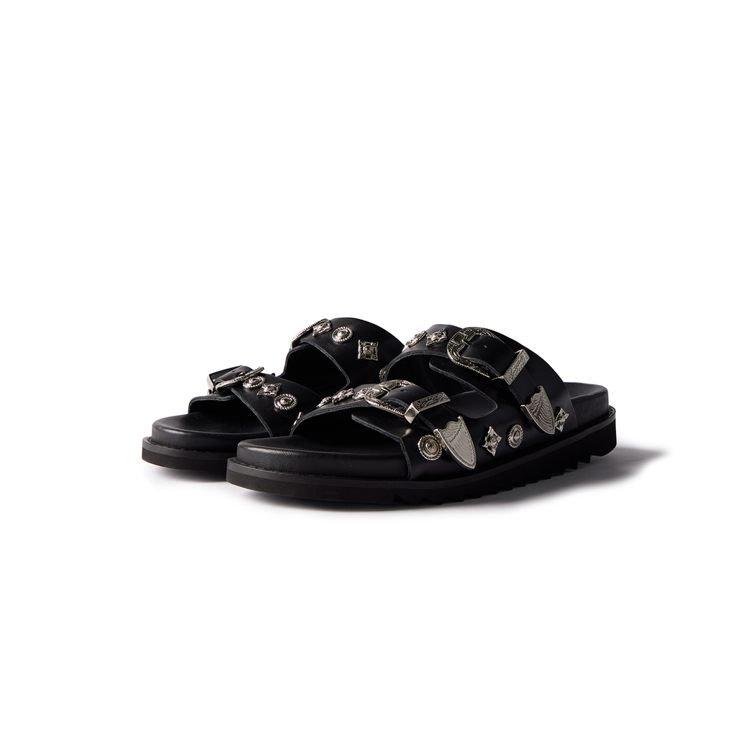 TOGA VIRILIS - Double Strap Concho Sandal — SUPERMRKT
